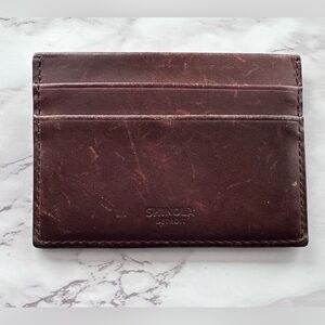 Shinola Merlot 5 Pocket Card Holder